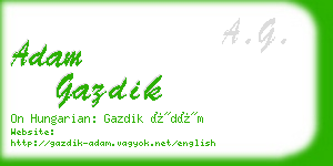 adam gazdik business card